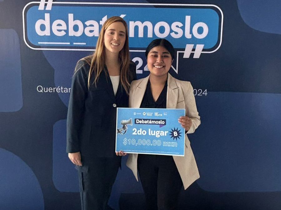Gana estudiante de CECyTEQ segundo lugar en Debatámoslo 2024