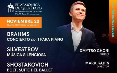 El pianista ucraniano Dmytro Chon actuará con la OFEQ en Querétaro