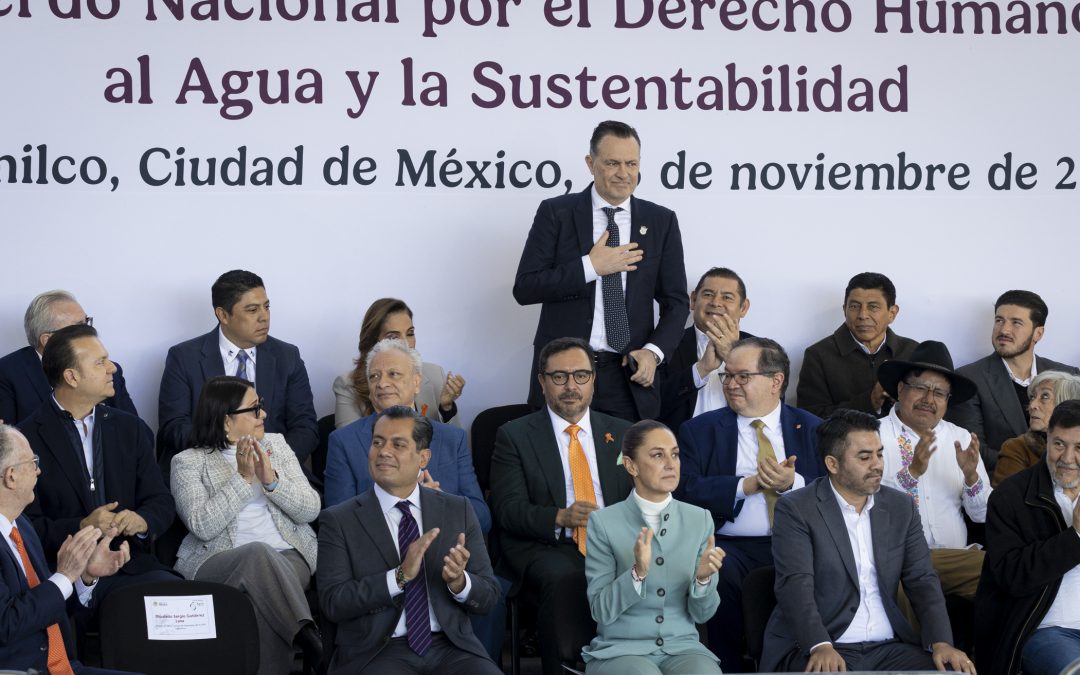 Suscribe Mauricio Kuri el Acuerdo Nacional por el Derecho Humano al Agua y la Sustentabilidad