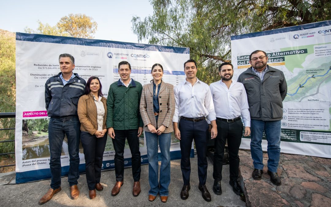 Anuncia Rodrigo Monsalvo inversión de 170 millones de pesos en planta tratadora que ayudará al saneamiento del Río Querétaro