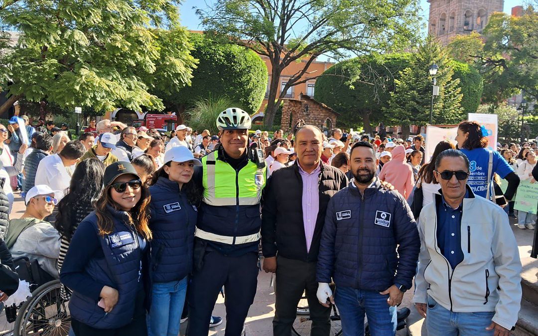 SEGOB brinda acompañamiento a marcha de Unidos por la Inclusión y la Igualdad de las Personas con Discapacidad