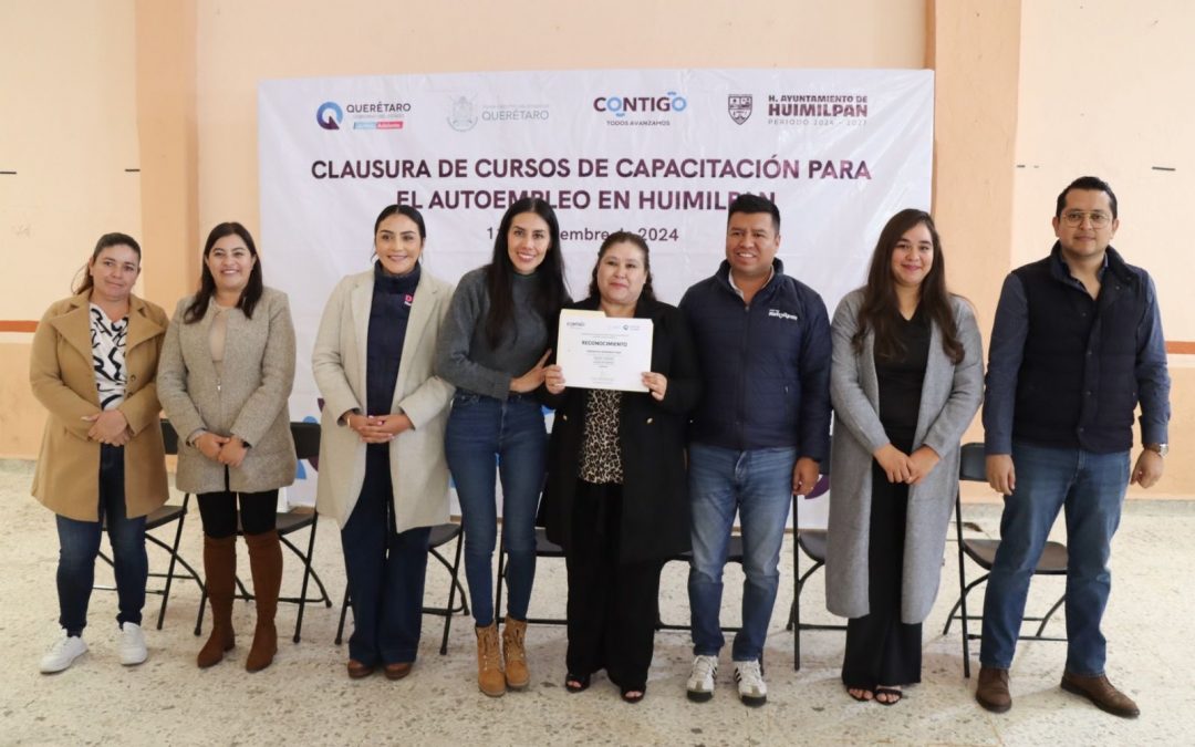 Impulsa ST capacitación para el autoempleo a mujeres de Huimilpan