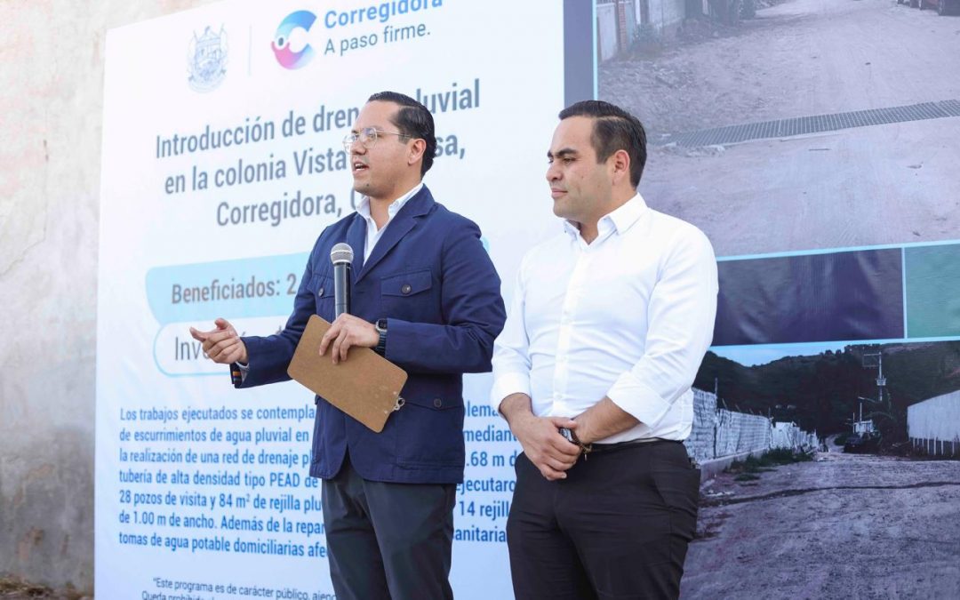 Chepe Guerrero pone en marcha la red de drenaje pluvial en la colonia Vista Hermosa