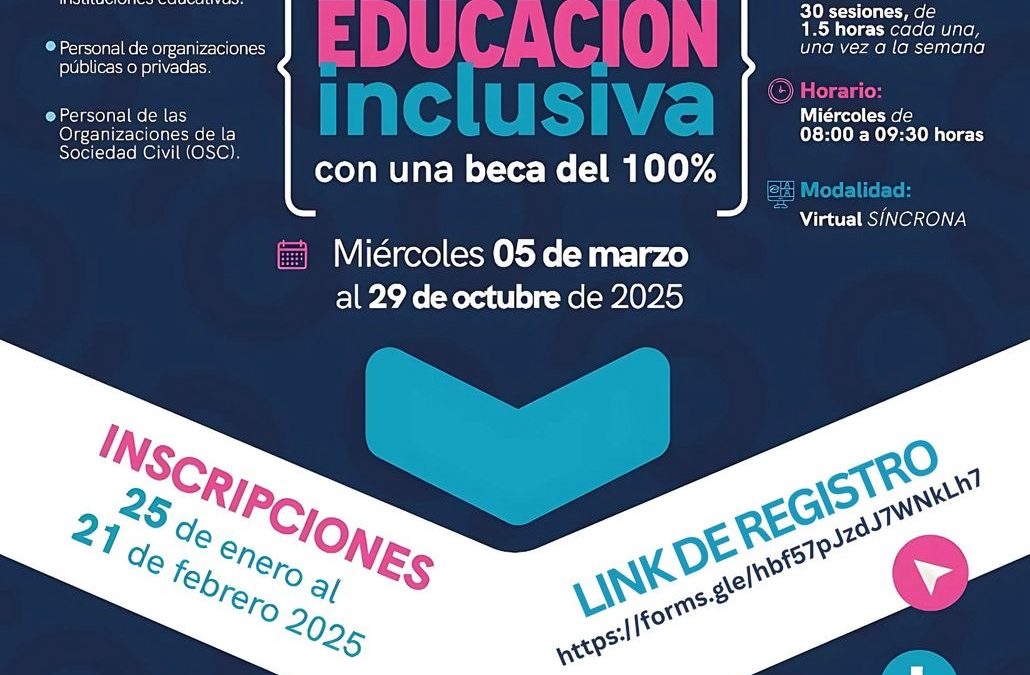 Lanza SEDEQ diplomado en Educación Inclusiva