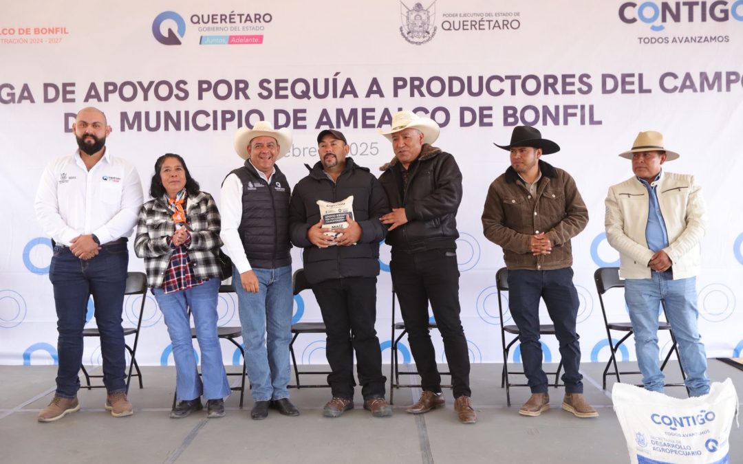 Concluye SEDEA entrega de maíz para el municipio de Amealco