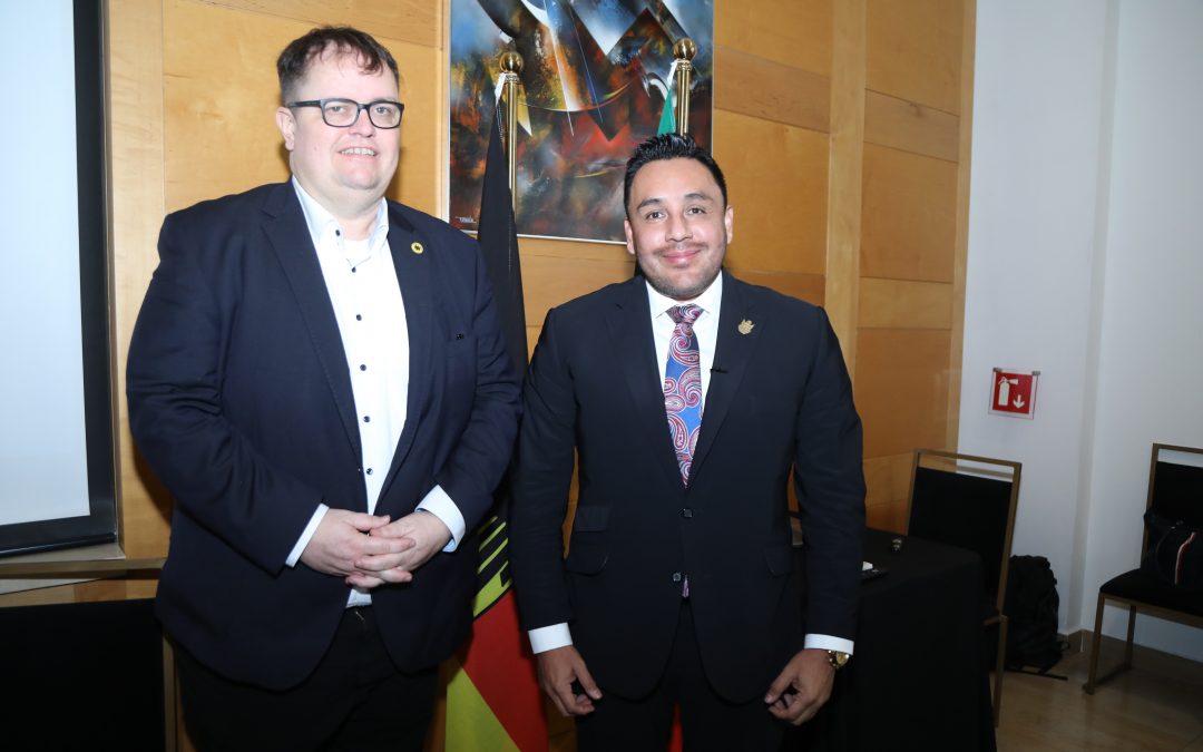 Titular de SSC se reúne con representantes de la Embajada y Cámara de Comercio Alemana