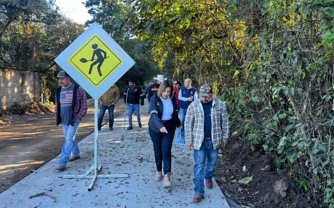 Autoridades estatales supervisan obra vial en Neblinas