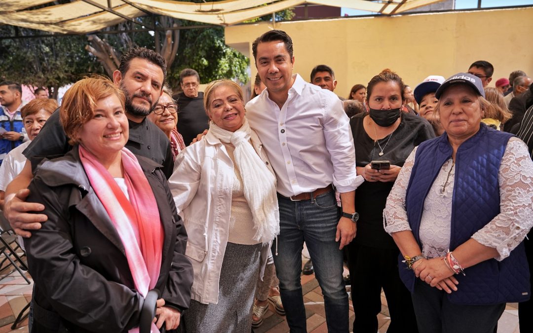 Entrega Felifer Macías rehabilitación del Parque Ex Hacienda Santana