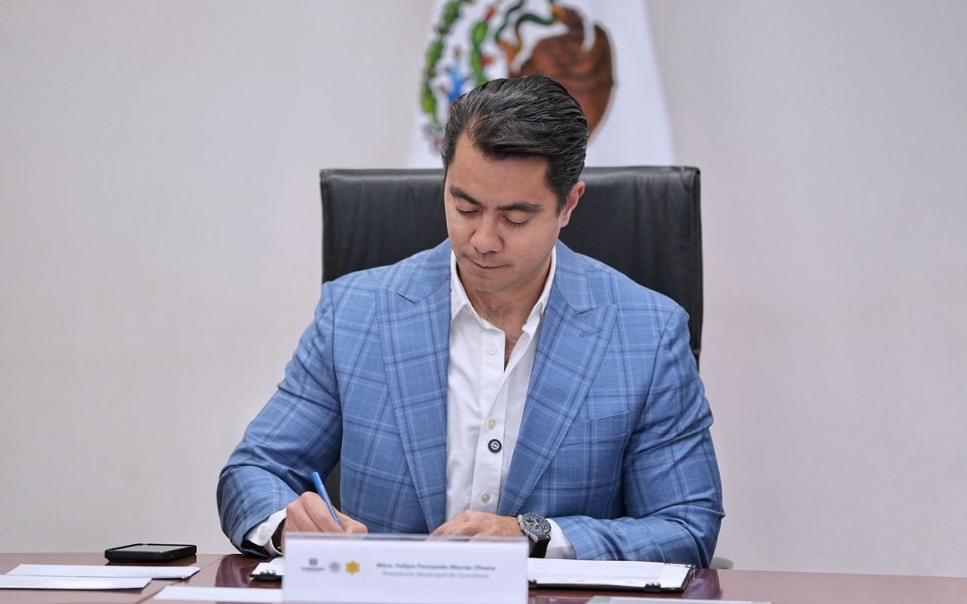 Municipio de Querétaro y Fiscalía General del Estado firman convenio para fortalecer Cuelgapp