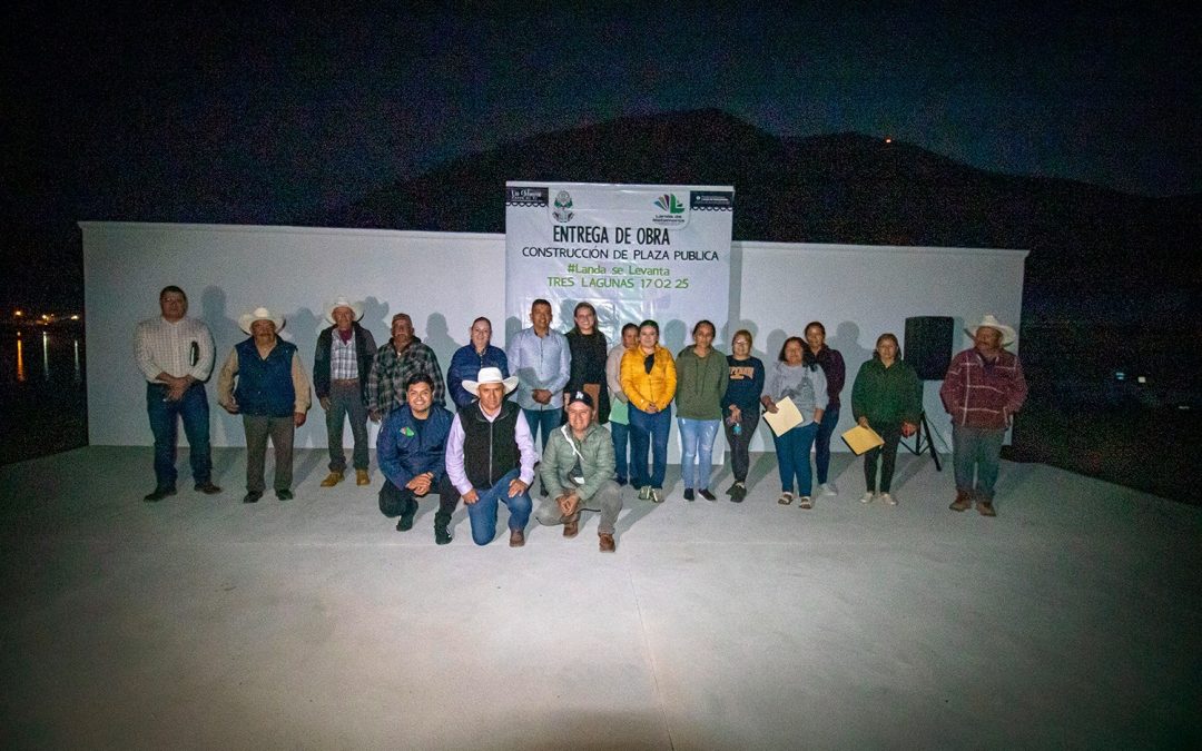 Entrega obras por más de 1 millón de pesos en Rioverdito y Tres Lagunas del Valle.