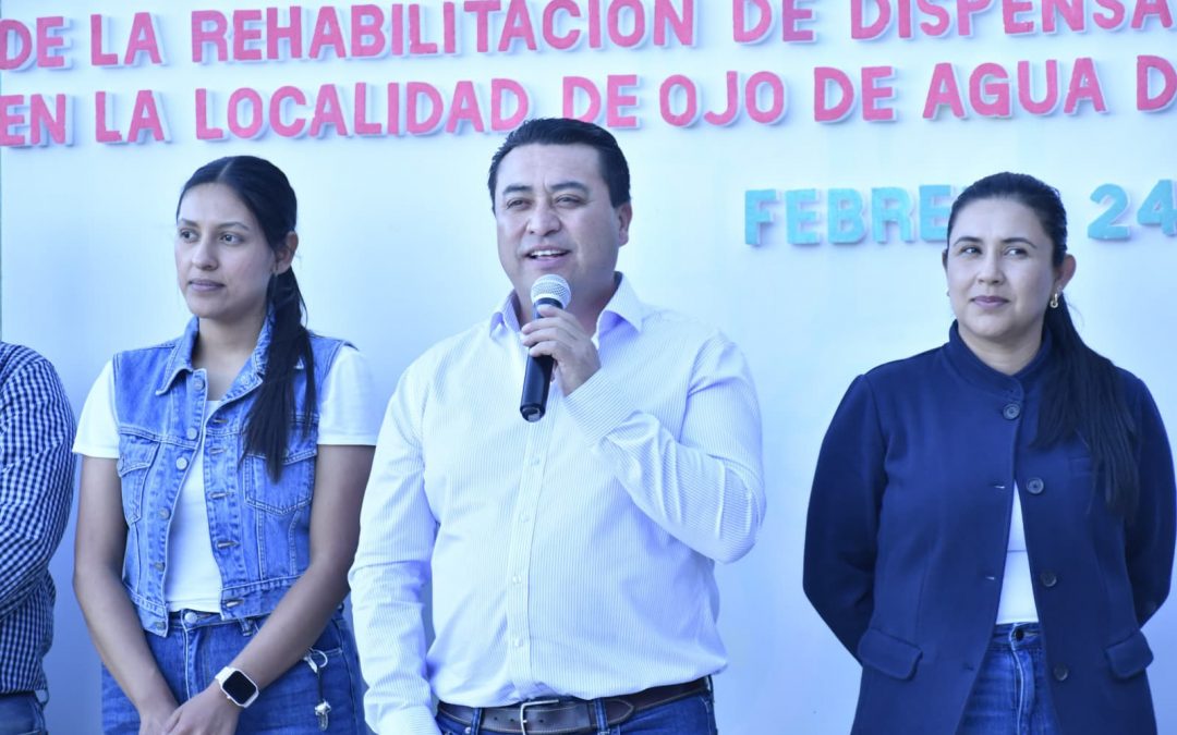 Entrega Rubén Hernández obras por 2 millones 149  mil 315 pesos en Ojo de Agua de El Lindero