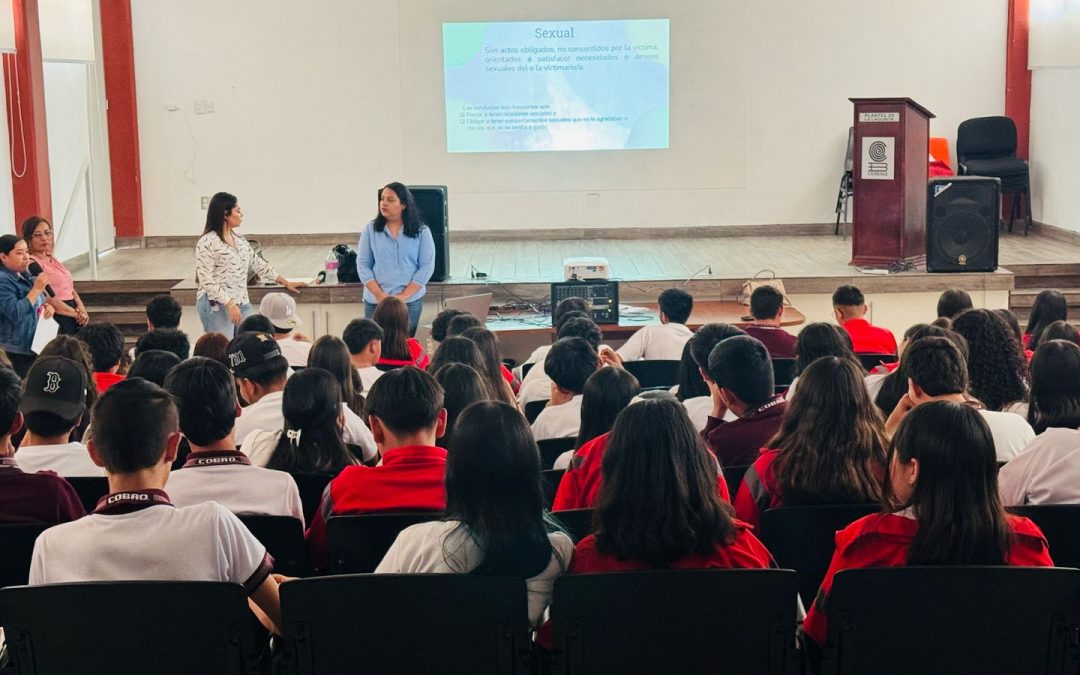 Promueven la prevención de la violencia en el noviazgo en el COBAQ 25 de La Lagunita