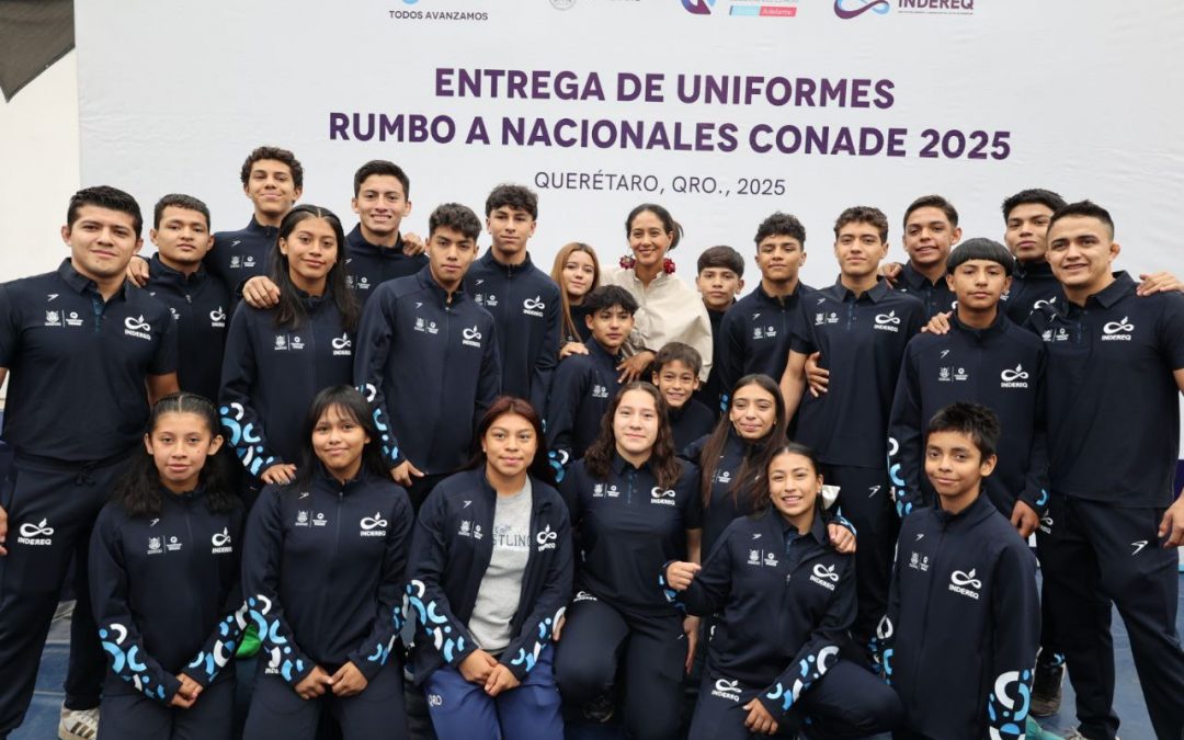 Entrega INDEREQ uniformes deportivos rumbo al Macroregional de los Nacionales CONADE 2025