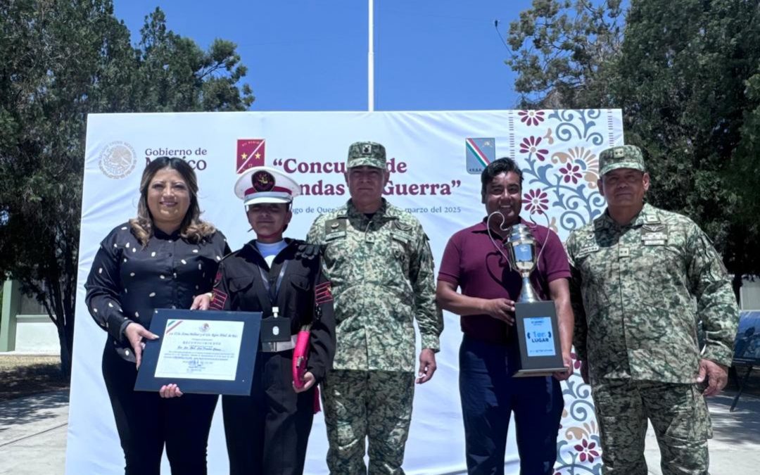 Gana Secundaria Luis Donaldo Colosio concurso estatal de Bandas de Guerra