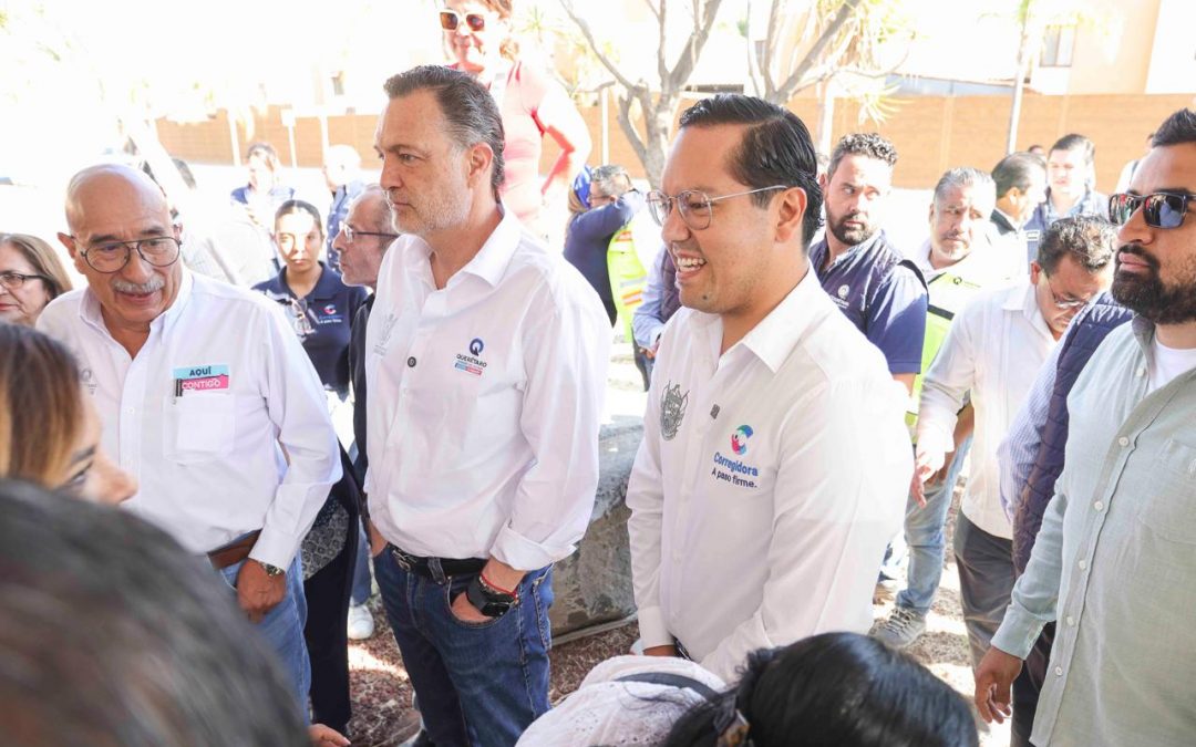 Mauricio Kuri y Chepe Guerrero entregaron la rehabilitación de vialidades en Puerta Real
