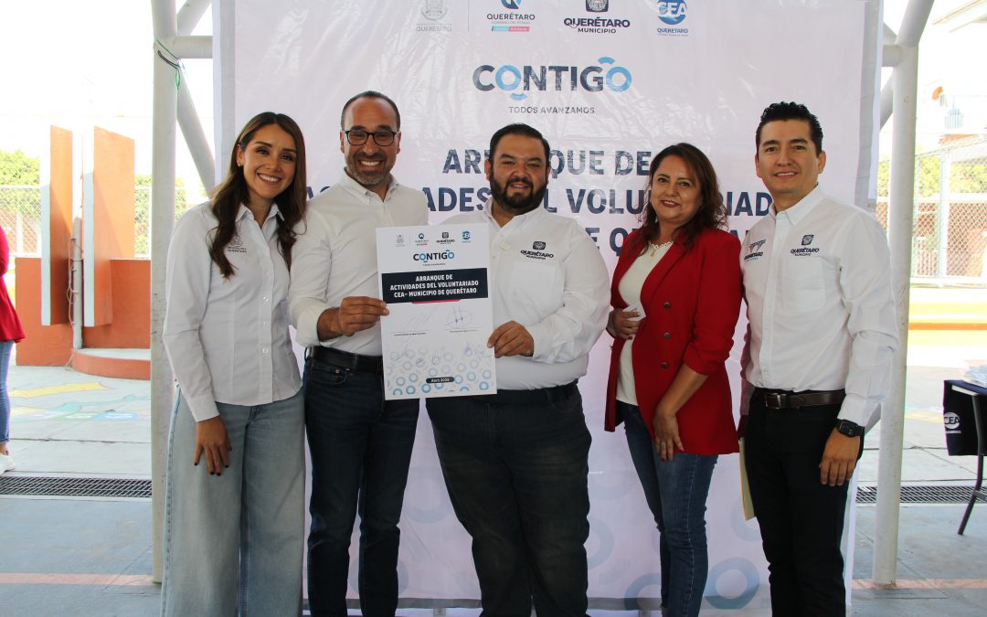 Arrancan actividades conjuntas CEA y Voluntariado del Municipio de Querétaro