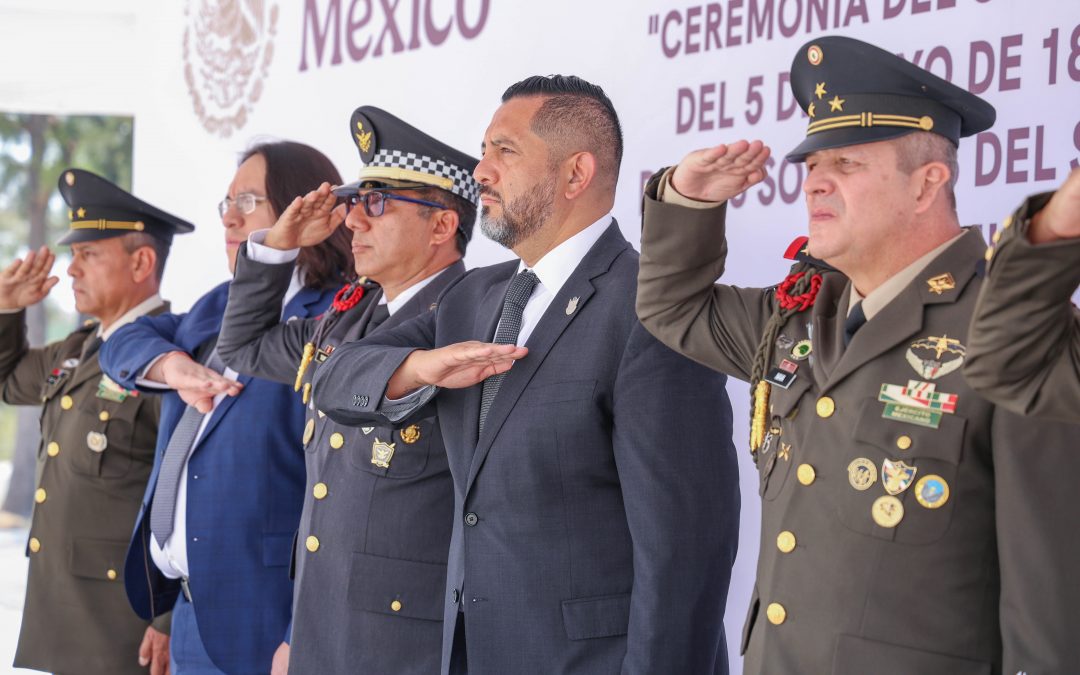 Autoridades conmemoran aniversario de la Batalla de Puebla con toma de protesta de jóvenes del SMN