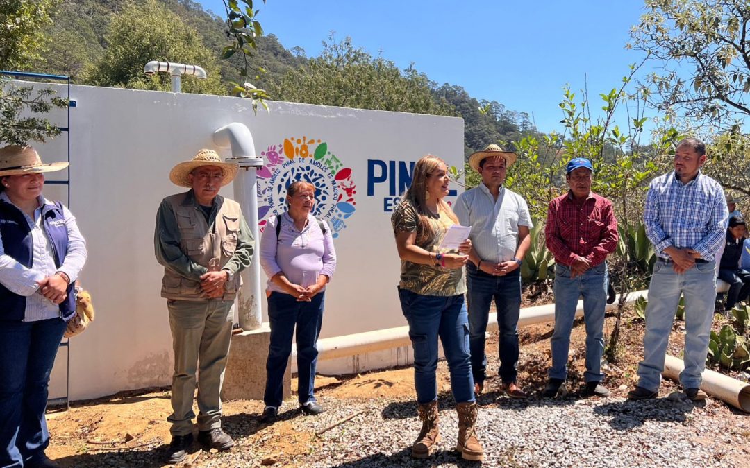 Lupita Ramírez entrega obra histórica de agua potable en Magueycitos.