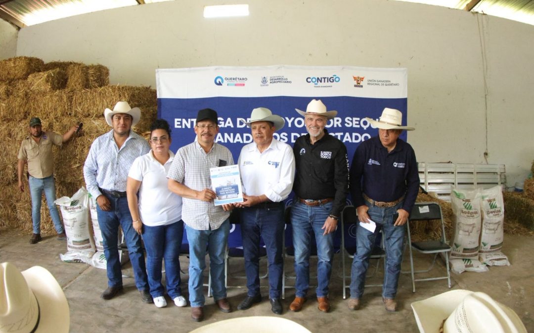 Continúa SEDEA la entrega de forraje en la Sierra Gorda