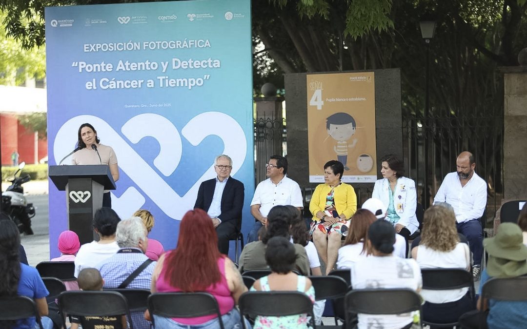 Presentan DIF Estatal y el HITO exposición fotográfica sobre el cáncer infantil