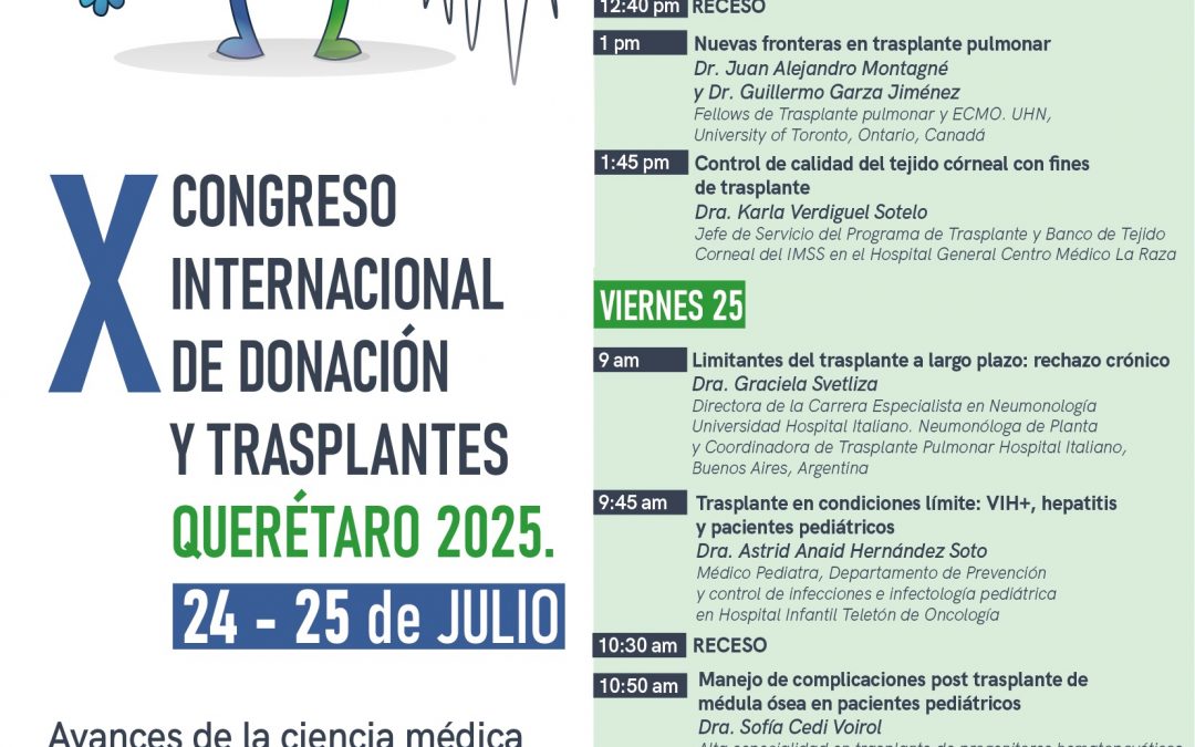 Secretaría de Salud invita al Congreso Internacional de Donación y Trasplantes