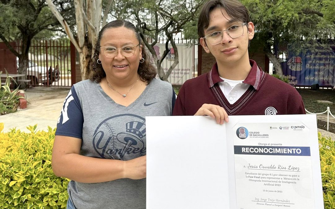 Estudiante de COBAQ a final de la Olimpiada Internacional de Inteligencia Artificial