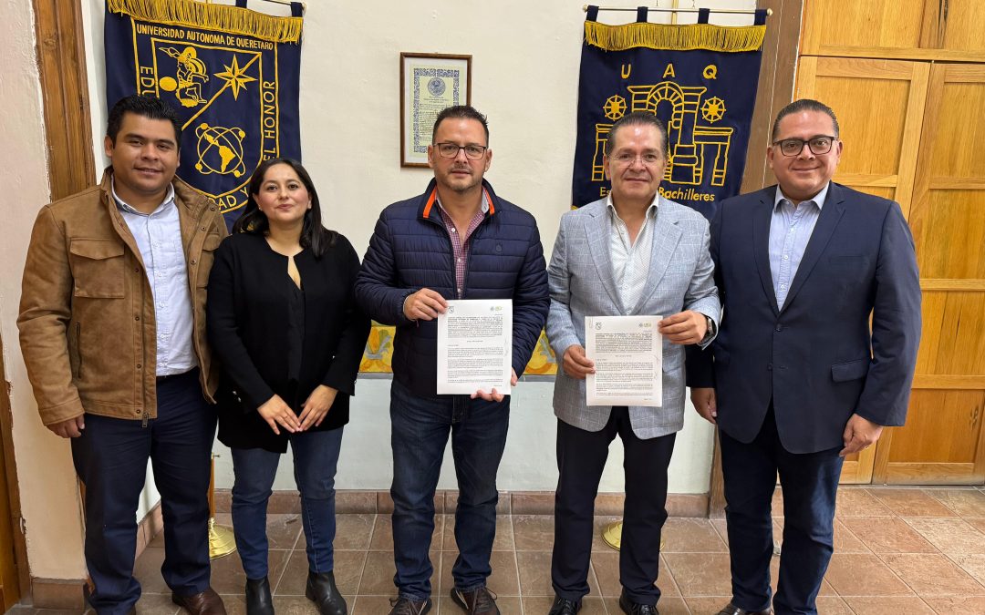 Firman convenio de colaboración UTEQ y Escuela de Bachilleres UAQ