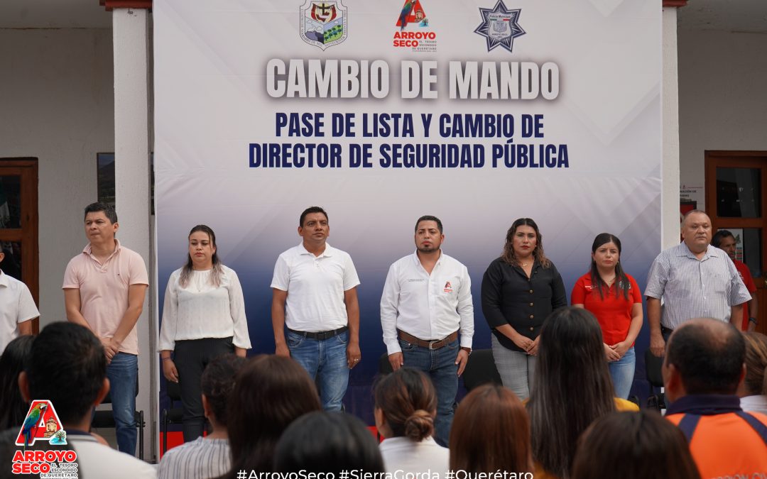 Fernando Sánchez Gil realiza relevo en la dirección de seguridad pública