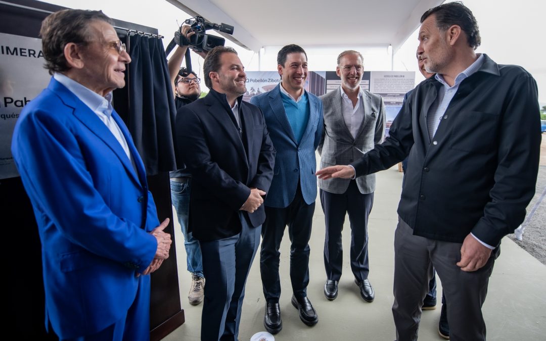 Inversión histórica en El Marqués: Mauricio Kuri y Rodrigo Monsalvo colocan la primera piedra del Pabellón Zibatá