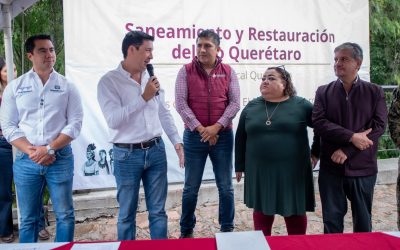 Rodrigo Monsalvo impulsa saneamiento integral del Río Querétaro en coordinación de autoridades federales