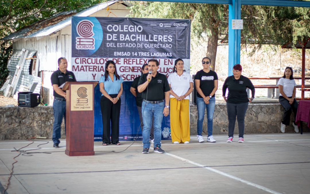 Impulsan valores democráticos en el EMSAD 14 de Tres Lagunas.