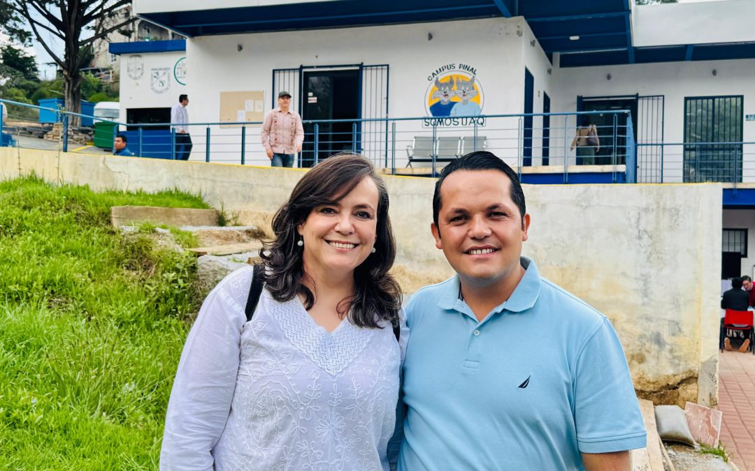 Acompaña Ivan Zarate a Silvia Amaya rectora de la UAQ en su gira de trabajo en Pinal