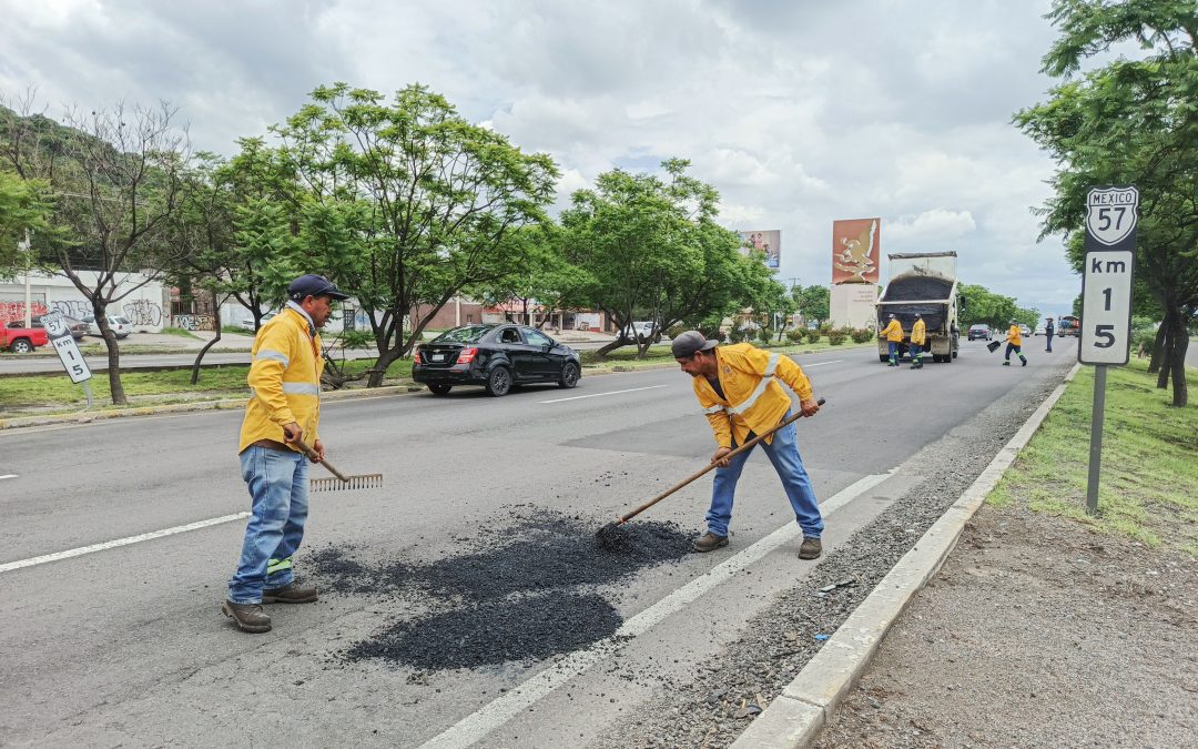 Realiza Gobierno del Estado mantenimiento en Paseo de la República