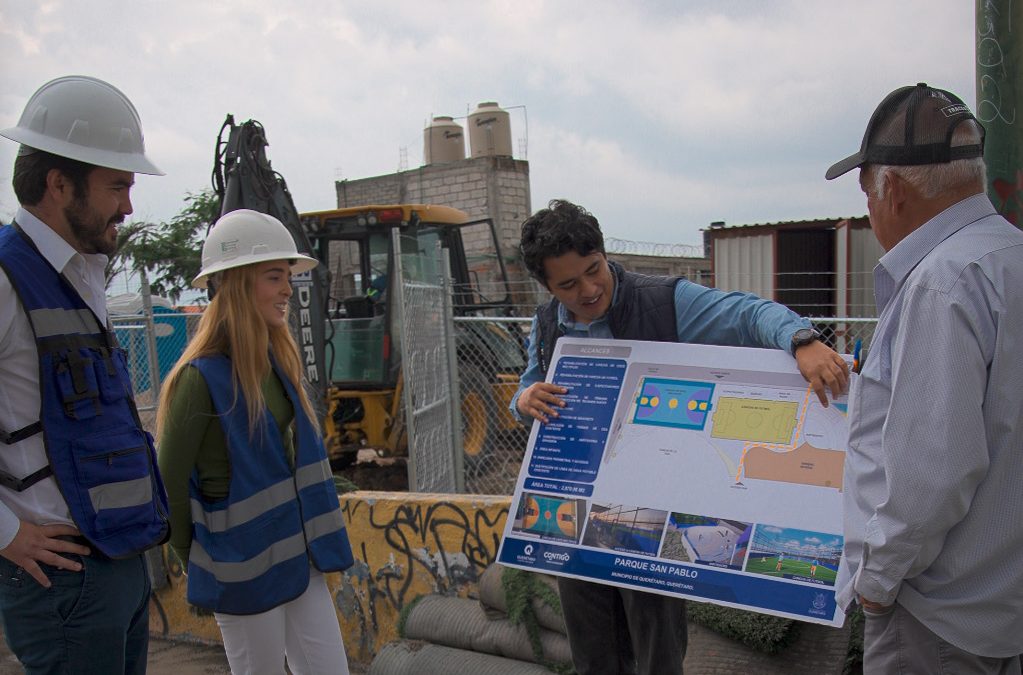Inician trabajos de rehabilitación en el parque de San Pablo