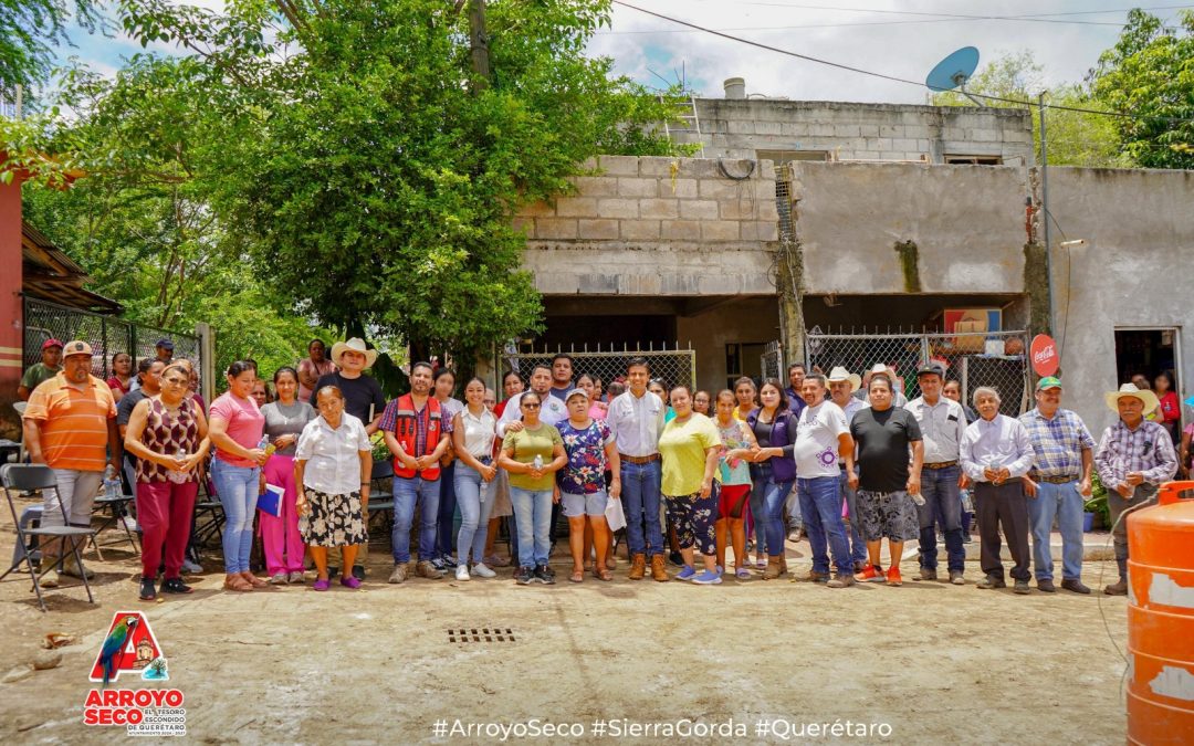 Realizan reunión para arranque de obra en barrio la misión en Concá
