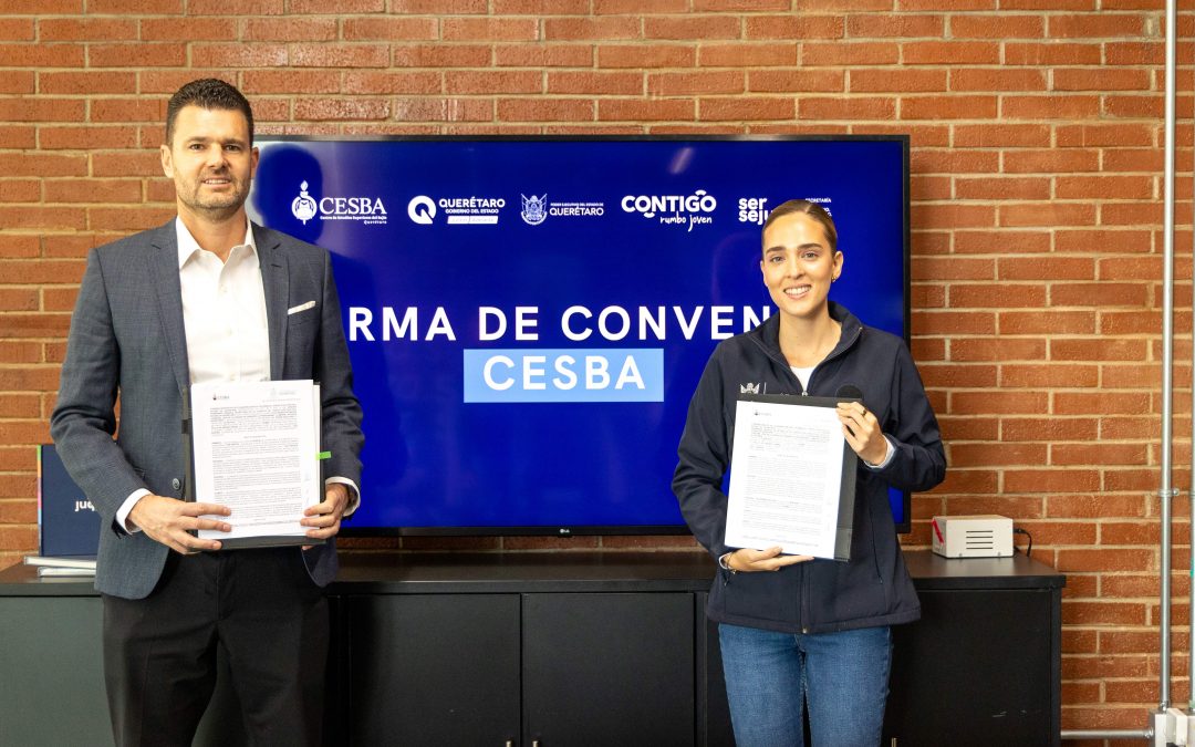 Formalizan SEJUVE y CESBA alianza a favor de la juventud