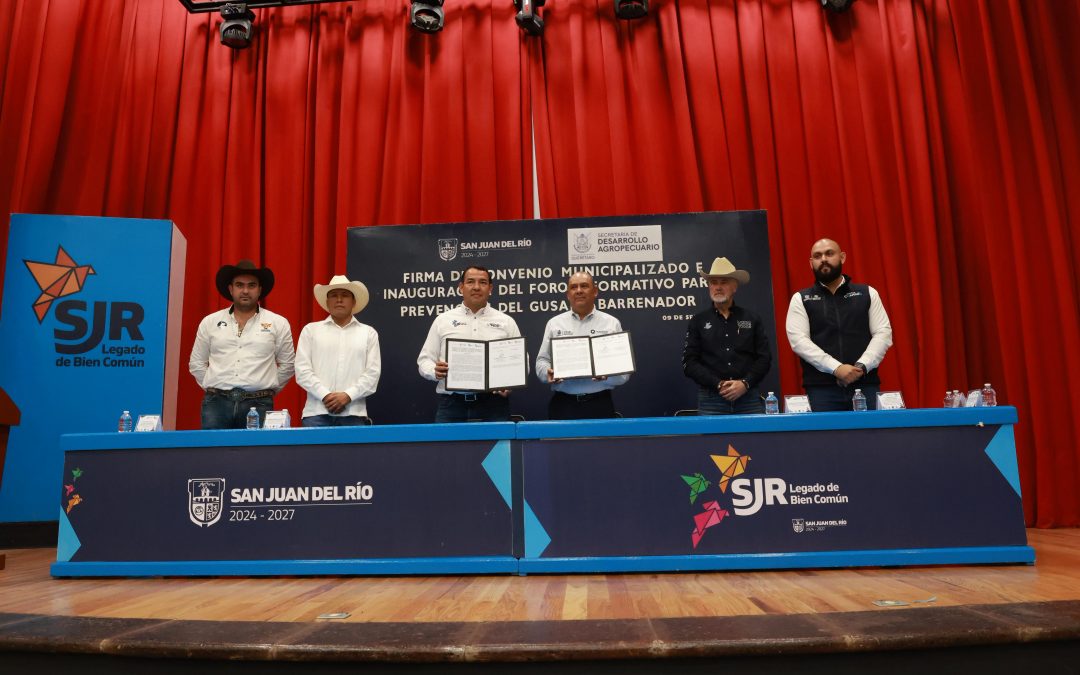 Firma SEDEA convenio en concurrencia con productores y el municipio de San Juan del Río