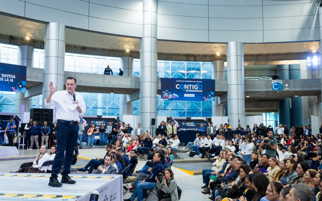 Inaugura Mauricio Kuri el evento Contigo Aprendemos 2025
