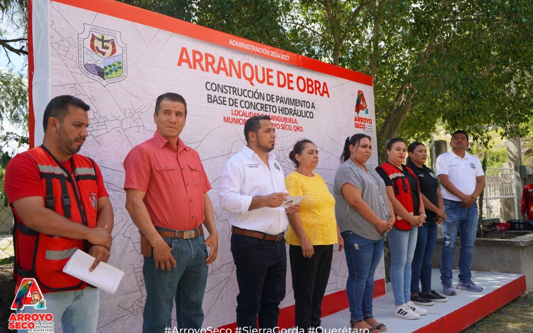 Arrancan obra en la comunidad de La Sanguijuela