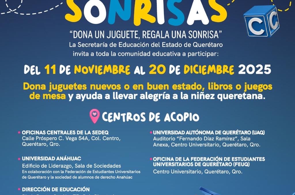 Lanza SEDEQ la colecta Contigo Regalamos Sonrisas