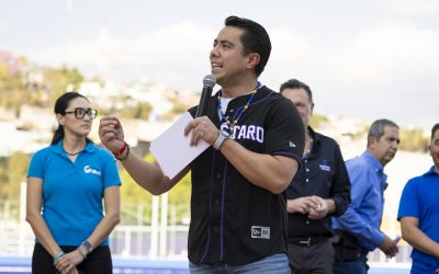 Entregan Mauricio Kuri y Felifer Macías rehabilitación de la Deportiva Ejido San Pablo