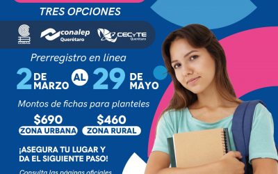 Alista SEDEQ prerregistro para Ingreso Único de preparatoria