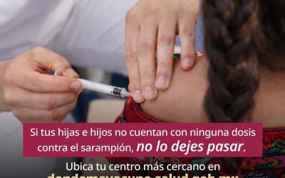 Impulsa SESA medidas de vigilancia epidemiológica y vacunación ante el sarampión