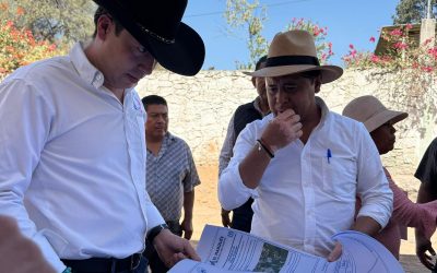 Supervisa Rodrigo Monsalvo obras de urbanización en El Paraíso y El Colorado