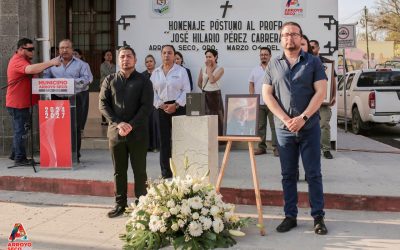 Arroyo Seco rinde homenaje póstumo al Profesor José Hilario Pérez Cabrera; legado que trasciende generaciones