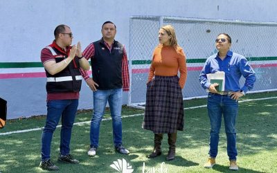 Con gestión de Yuni Benítez, Landa fortalece espacios deportivos para la convivencia y el bienestar social