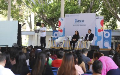 Comparte Mtro. Anghellus Medina López su 2°informe al frente de Bachilleres UAQ