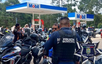 Seguridad y Tradición: Sin Incidentes el Paso de la 7.ª Peregrinación Motorizada San Junípero Serra por Pinal de Amoles