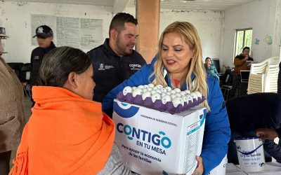 Entregan apoyos alimentarios a adultos mayores en El Madroño