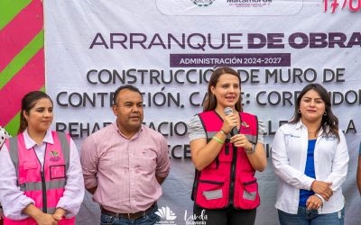 Yuni Benítez encabeza cinco arranques de obra para fortalecer el desarrollo de las comunidades de Landa de Matamoros